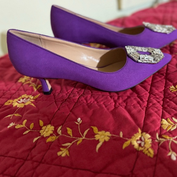 Tampon Sz 6 Elegant Dark Lilac  Women's Heels EUC😊😊 - Picture 1 of 8